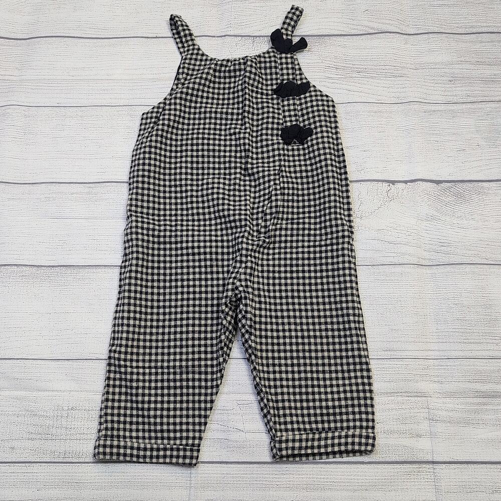 12/18m Zara Plaid Overalls